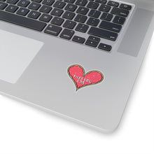 Load image into Gallery viewer, (b) Made With Love Pink Heart Kiss-Cut Sticker