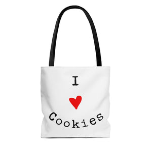 I Love Cookies AOP Tote Bag