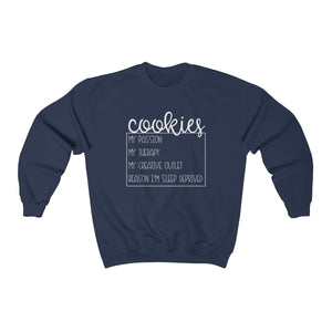 (a) Cookies My Passion Unisex Heavy Blend™ Crewneck Sweatshirt