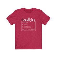 Load image into Gallery viewer, (a) Cookies My Passion Bella+Canvas 3001 Unisex Jersey Short Sleeve Tee