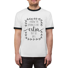 Load image into Gallery viewer, (a) I Know The Sprinkles Are Extra Unisex Ringer Tee