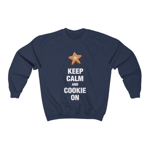 Keep Calm and Cookie On Unisex Heavy Blend™ Crewneck Sweatshirt