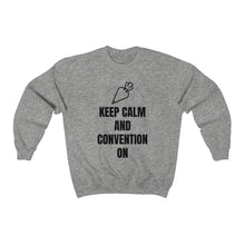 Load image into Gallery viewer, Keep Calm and Convention On Gildan 18000 Unisex Heavy Blend™ Crewneck Sweatshirt