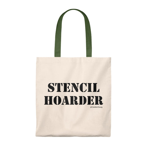 Stencil Hoarder Tote Bag - Vintage