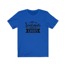 Load image into Gallery viewer, I Think My Soulmate Might Be Carbs Bella+Canvas 3001 Unisex Jersey Short Sleeve Tee