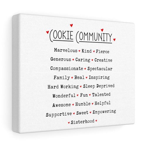 Cookie Community Canvas Gallery Wrap
