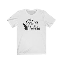 Load image into Gallery viewer, 90% Cookier 10% Unicorn Bella+Canvas 3001 Unisex Jersey Short Sleeve Tee