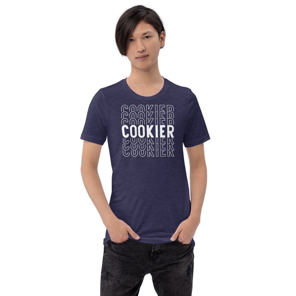 Midnight Navy Cookier Repeating Short-Sleeve Unisex T-Shirt