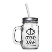 Load image into Gallery viewer, Cookie Queen Mason Jar - clear
