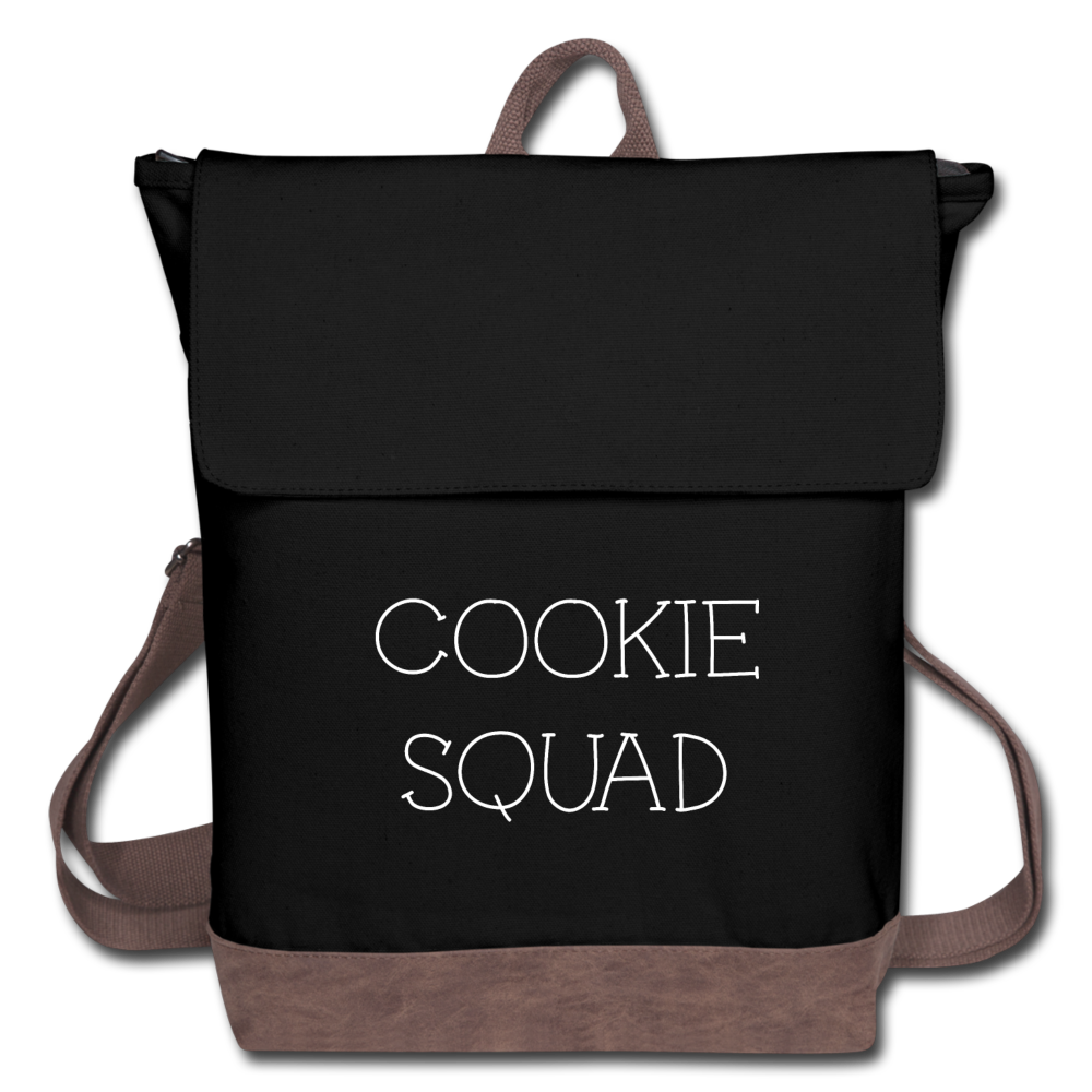 Cookie Squad Canvas Backpack - black/brown