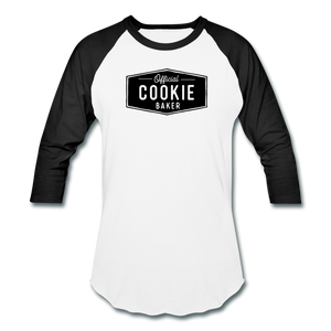 Official Cookie Baker Baseball T-Shirt - white/black