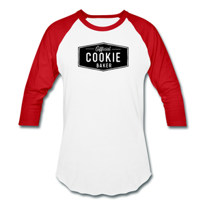 Official Cookie Baker Baseball T-Shirt - white/red
