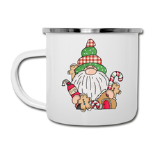 Load image into Gallery viewer, Gnome Loves Gingerbread Camper Mug - white