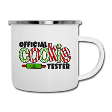 Load image into Gallery viewer, Official Cookie Tester Christmas Camper Mug - white