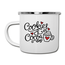 Load image into Gallery viewer, Cookies and Cocoa Camper Mug - white