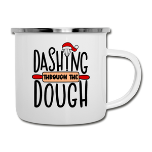 Dashing Through The Dough Camper Mug - white