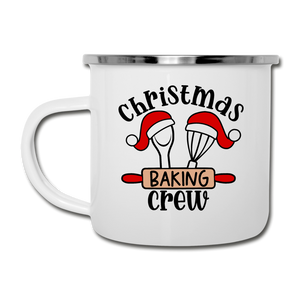Christmas Baking Crew Camper Mug - white