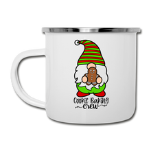Load image into Gallery viewer, Cookie Baking Crew Gnome Camper Mug - white